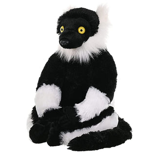 Cuddlekins Black and White Lemur 12"