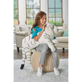 Cuddlekins Jumbo White Tiger 30"